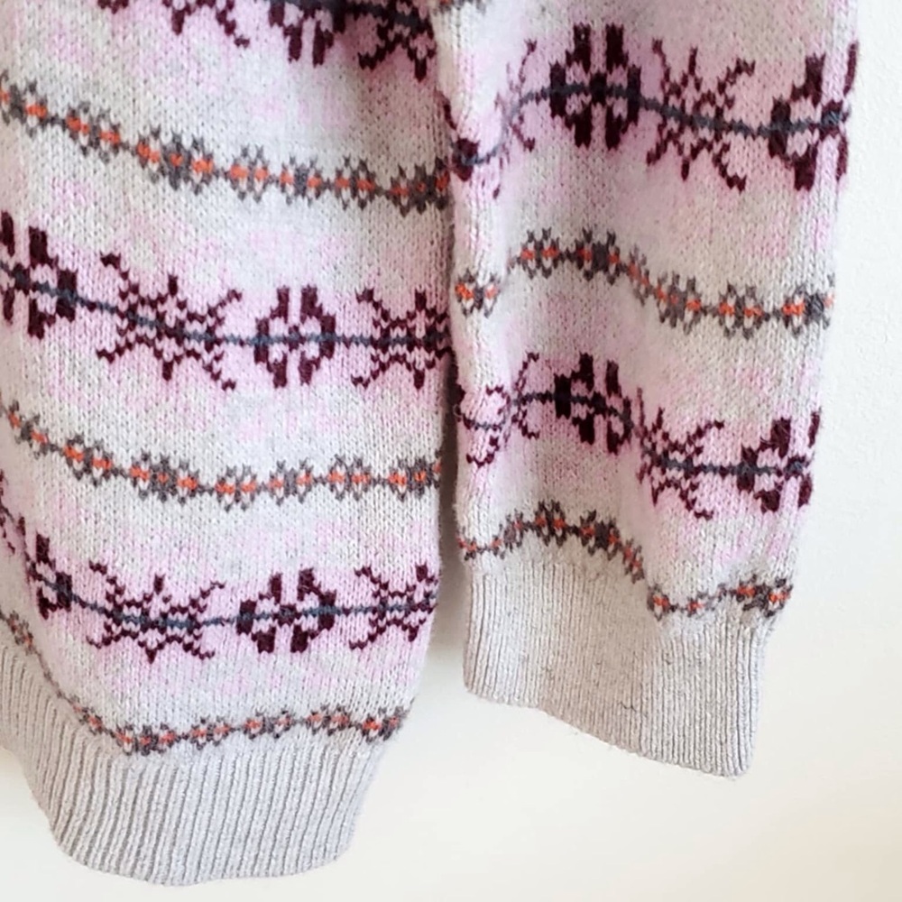Ralph Lauren Fair Isle Purple Gray Sweater NWT L - Picture 8 of 11